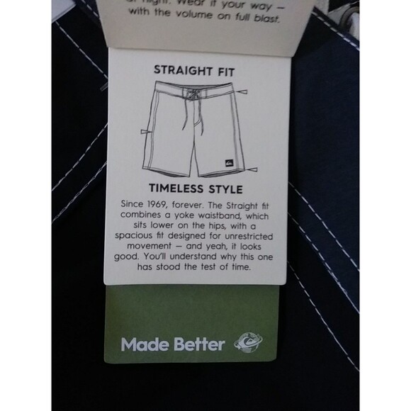 💥NWT💥 QUIKSILVER Men's Original Straight Leg 18" Boardshorts Checkerboard - Picture 9 of 15